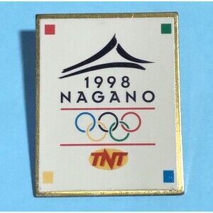 1998 NAGANO ,Olympic Media Pin,TNT (Turner Network Television)